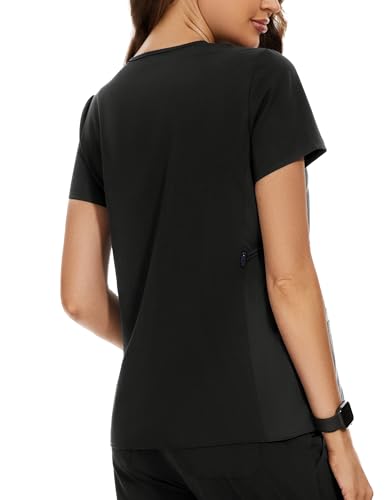 Image of PACBREEZE Women's Maternity Scrub Top /Shirt V-Neck Workwear Medical Pregnancy Scrub Clothes, S-XXL