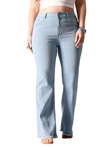 Image of Miss Chase A+ Women's Bootcut High Rise Regular Length Stretchable Denim Jeans