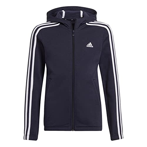 Sweat à capuche adidas G 3s FL Fz HD fille veste zippée noire