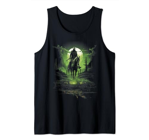 Vaquero Equitación Salón Tiroteo Sheriff Camiseta sin Mangas