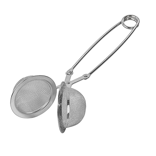 Tala Stainless Steel Ball Tea Strainer with Handle, Perfect for infusing Loose Leaf Tea and Herbal teas, can Also be Used for Herbs and Spices, Silver