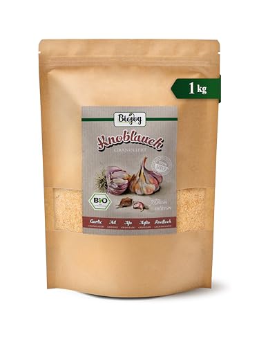 Biojoy Ajo granulado BIO (1 kg), Ajo seco, natural y sin aditivos (Allium cepa)