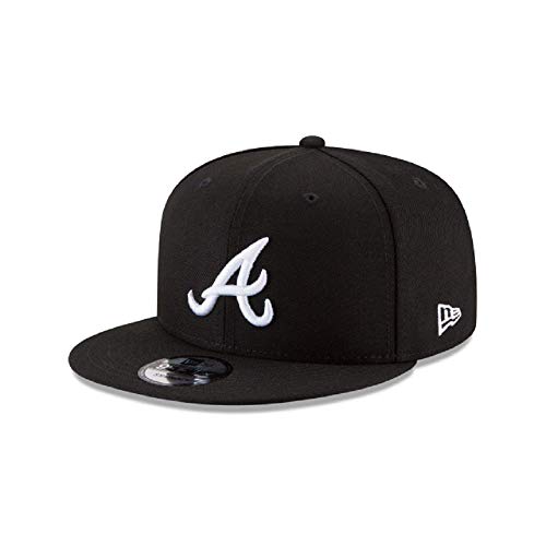 New Era Authentic Atlanta Braves Black & White 9Fifty Snapback Cap Adjustable 950