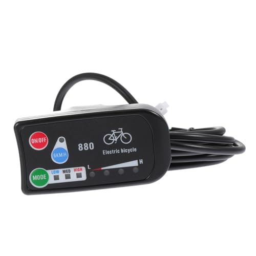 HOLIDYOYO Bicycle Speedometer Odometer Electric Bike Display Handlebar Mount 36v/48v Led Power Meter