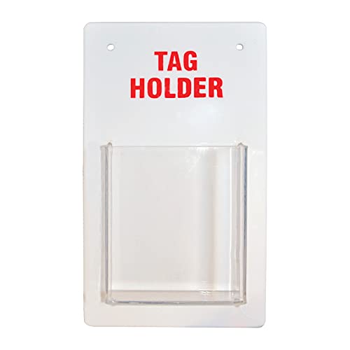 Lockout Tagout Wall Mounted Tag Holder, Industrial LOTO Tag Storage Board