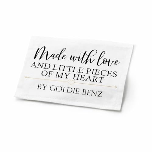 Custom Personalized Cotton Quilt Labels, 2.5 x 1.5 in, 8-Pack