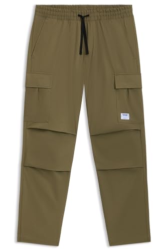 Pantalon HUGO Hommes Gadic242 coupe décontractée tissu ripstop léger résistant