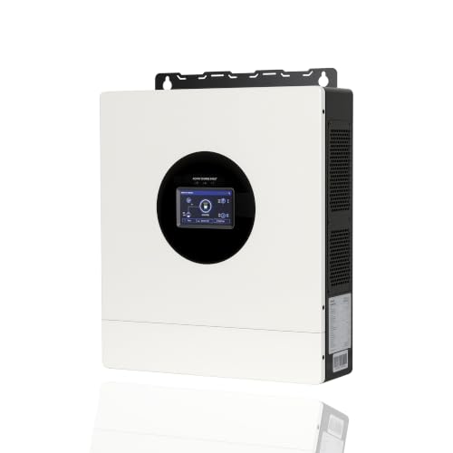 Image of PowMr 8000W Hybrid Solar Inverter 48V DC to 120V/240V AC Split Phase, Pure Sine Wave Inverter Built-in MPPT 120A Charge Controller, Power Converter for Home Backup Off Grid Solar System