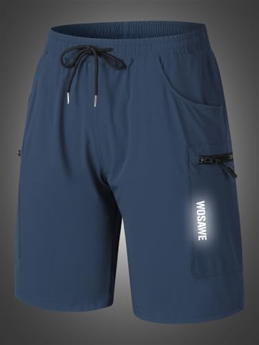 Shorts de ciclismo para hombre WOSAWE azul XL miniatura 4