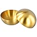 SINJEUN 10 PCS Stainless Steel Mixing Bowls, 7.9 X 3.5 Inch Golden Salad Bowl, Gold Esthetician Bowls for Wedding Party Baking Prepping Serving Facial Cereal Fruit Appetizer Salad Soup Cereal