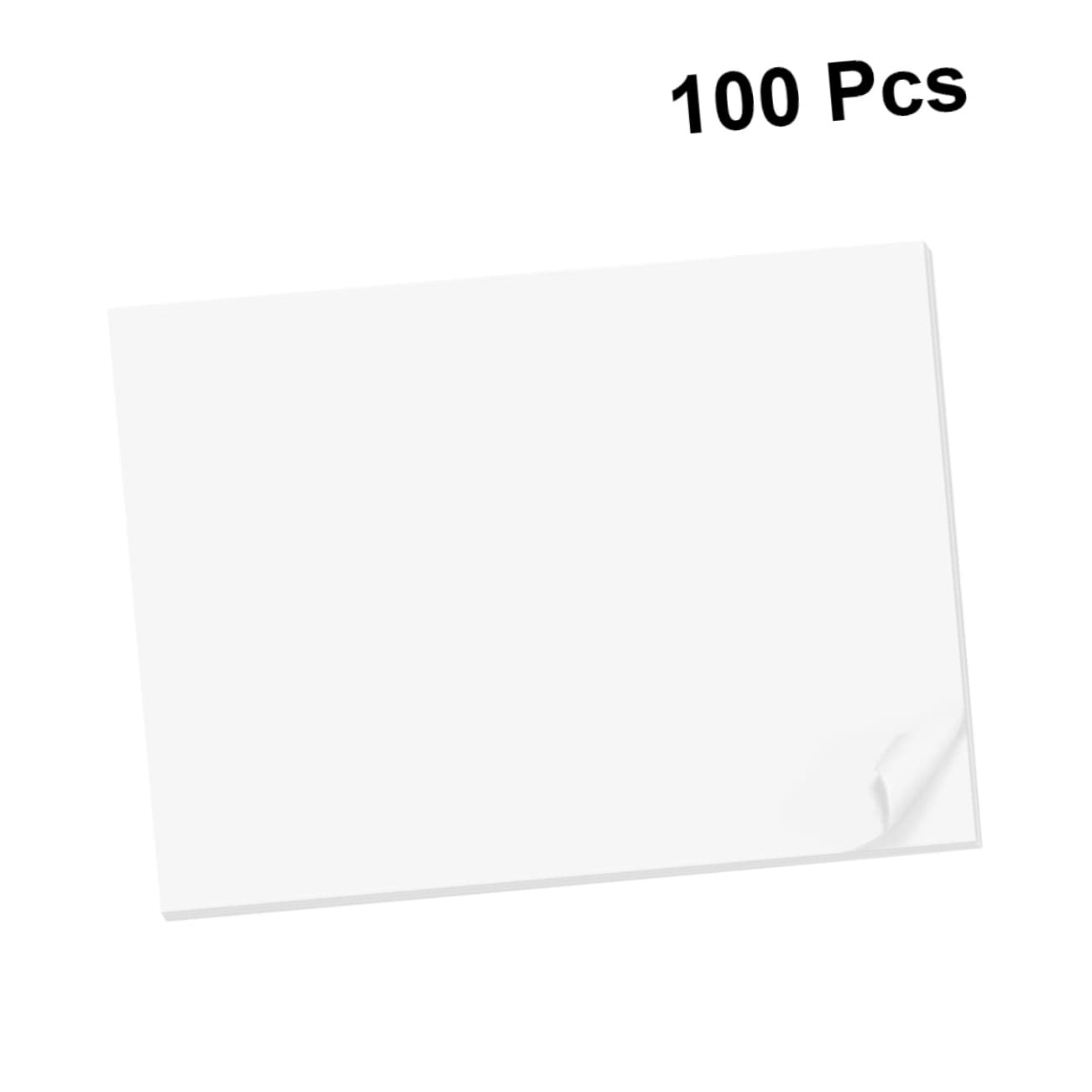STOBOK Papier à Dessin A4 Blanc 100 Feuilles Compatible Crayons Facile à Transporter pour Peinture à L’aquarelle et Croquis Artistique