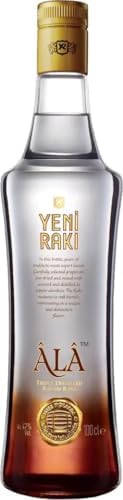 Yeni Rakı Âlâ 70cl, 47% ABV, Distilled from 100% Raisins, Aged in Oak Barrels, Premium Craft Aniseed Spirit, Intended for Neat Drinking, Award-Winning Product, Made in Türkiye