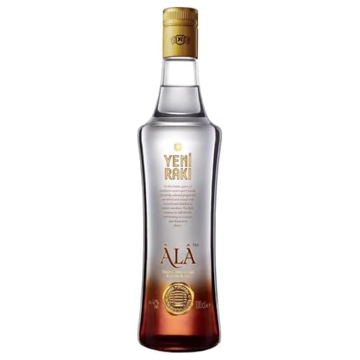 YENI RAKI ALA - ROSINEN-RAKI, DREIFACH DESTILLIERT UND IN EICHENFÄSSERN GEREIFT - 1 x 0,7l Rakı mit 47% Vol. - Hergestellt in der Türkei