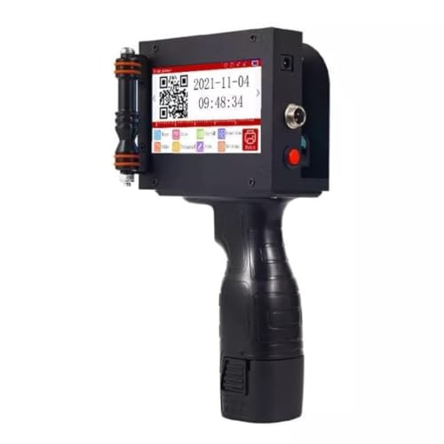 Image of 12.7mm Handheld Smart Date Coder TIJ Inkjet Printer | Batch Code, Logo, MFG & Expiry Printing Machine for Plastic Bottles & Labels