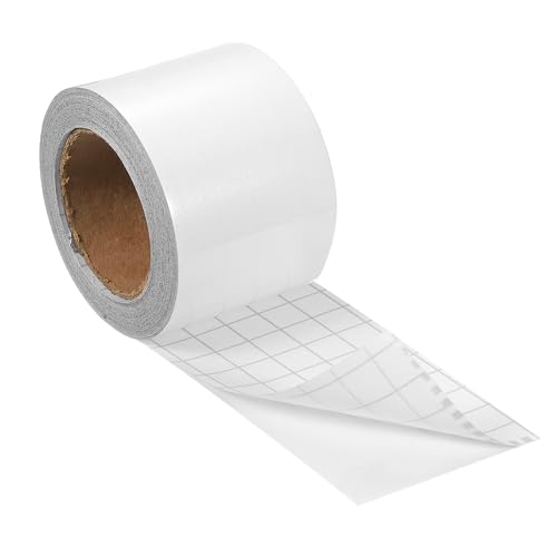 Image of uxcell Wood Grain Tape, 2 inch x33 Ft Self Adhesive Wood Grain Repair Patch for Baseboards, Doors, Floor Repair, Furniture Home Decor Pearl White