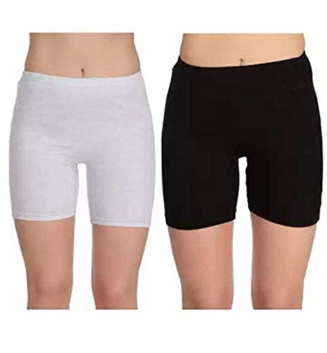 Image of Women's Stretchable Cotton & Stretch Fabric Cycling /Yoga /Casual Shorts