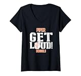 Womens Piper High School GET LOUD Bengals V-Neck T-Shirt