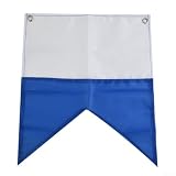 Sicherheitsmarkierungsflagge für Boote und leichtes Polyester-Material mit Meerwasserbeständigkeit, praktisches Design (35 x 30 cm)