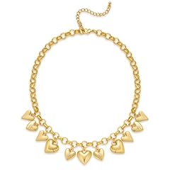 04-Shiny Gold Heart Necklace