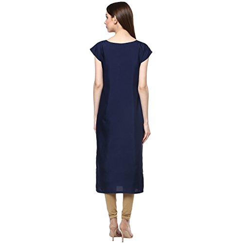 Image of ZIYAA Women's Crepe Straight Kurta