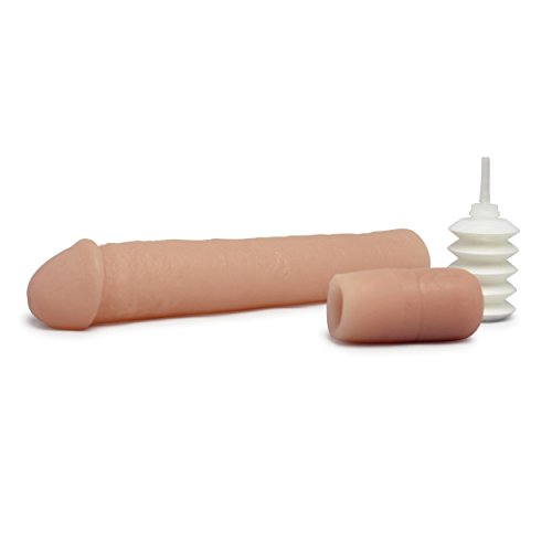 Realistic Penis Extender Kit By Healthy Vibes - Instant Male Enhancement To Increase Girth & Length By Adding Up To 3" - Lifelike Real Skin Cock Sheath - Easy To Use & Clean - Phthalate & Latex Free #TOP2