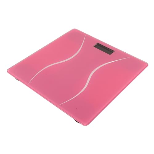 Pèse personne intelligent rose rechargeable ORFOFE suivi de poids et écran LED