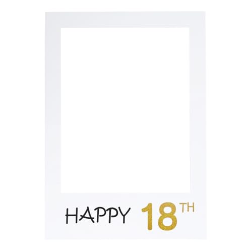 LUOEM Anniversary Picture Selfie Frame Ritagli Photo Booth Props per la Festa di Anniversario di Compleanno di Compleanno cornice per selfie compleanno cornice selfie