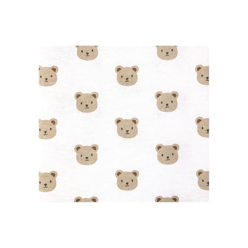 Image of Hudson Baby Unisex Baby Cotton Polyester Flannel Receiving Blankets 4-Pack, Cozy Cutie, One Size
