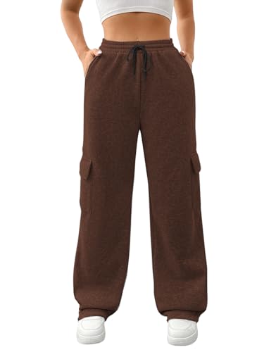 Image of KATECLO Women's Multi Flap Pocket Side Drawstring Waist Sweatpants
