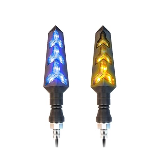 Feux clignotants LED 12V étanches à défilement dynamique en Y pour moto
