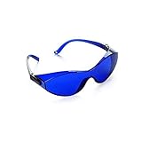 Diseño de protección láser: diseñado para la protección del láser, puede prevenir eficazmente el daño ocular del láser, proteger sus ojos de riesgos directos y circundantes. Estas gafas de protección especial ofrecen protección adicional contra la radiación UV.