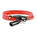Rode PSA1+ Desk-Mounted Broadcast Microphone Boom Arm (Red) with Red Premium XLR Cable (3m)