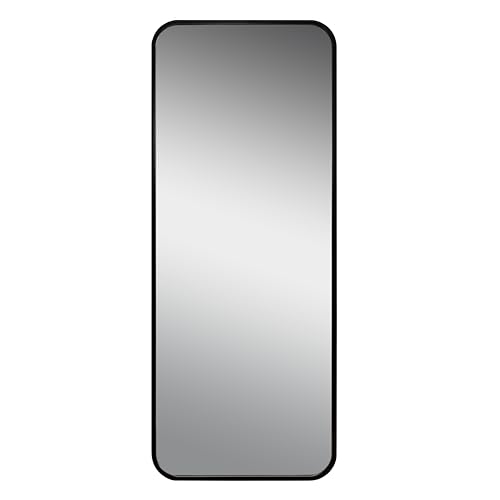 BD Art Espejo de Pared Rectangular 50x120 cm, Negro, MDF Lacado, para Salón, Recibidor, Pasillo, Baño