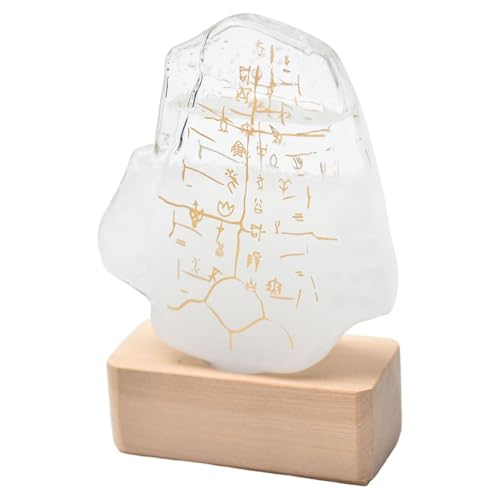 Weather Storm Glass - Elegante Botella De Pronóstico De Oracle, Ornamento De Pantalla Del Barómetro De Escritorio | Elegante Estación Meteorológica Para Mesa De Oficina, Decoración De Estantes