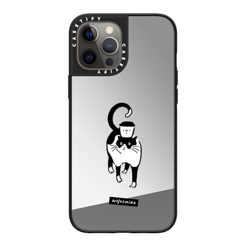 Coque miroir argent iPhone 12 Pro Max design CASETiFY