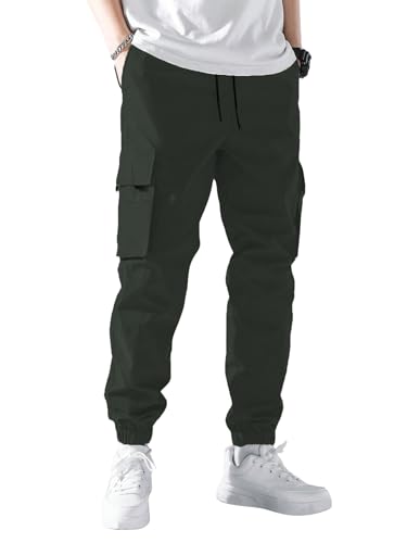 Image of TOPLOT Men's Cargo Pants | Casual Trouser Design | Multi-Pocket Utility | Comfortable Fit Wear | Durable Construction | Easy Movement | Perfect for Casual, Outdoor & Travel (5228)