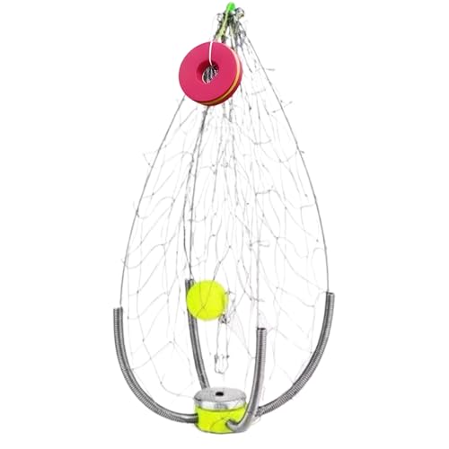 Filet de pêche en fil inoxydable pour crabes avec panier lesté eau salée