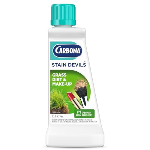 Carbona Stain Devils #6 (1.7 Fl Oz), Targeted Spot Cleaner for Grass, Dirt & Make-Up Stains, Safe on...