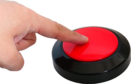 Bejamy Sprechender Wecker für das Blind, Sprechende Uhr für Sehbehinderte & Menschen Sprechende Uhr als Geschenk für Mutter & Vater, Senioren & ältere Menschen (roter Knopf) Cover