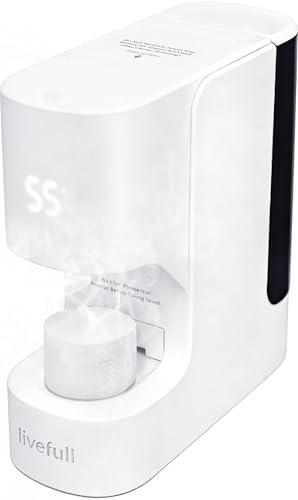 LiveFull Hot Towel Warmer for Face 5s Fast Heating Hot Towel Dispenser Auto Dispensing Heating Towel Machine 20 Towels for Home Spa Skincare Routine Makeup Removal & Shaving Prep