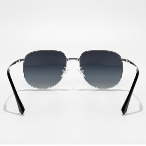 Classic Polarized Round Sunglasses for Men Oversized Round Frame Sunglasses UV Protection for Driving Golf Outdoor Activities4