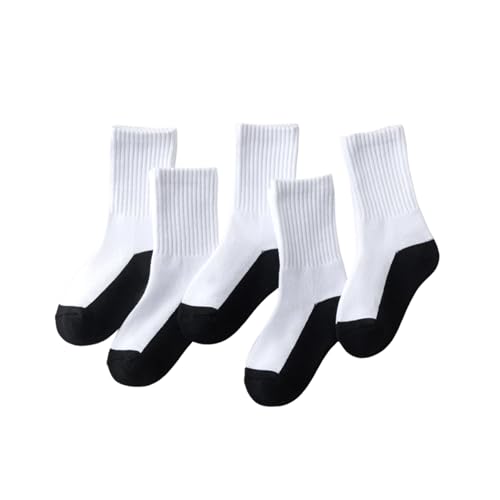 Toddler Boy Thick Warm Socks Soft Comfortable Thermal Crew Socks Moisture Wicking 5 Pairs