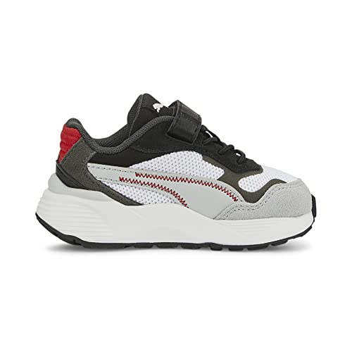 PUMA Kids Boys Rs Metric Ac Lace Up Sneakers Shoes Casual - Black, Grey, White - Size 2.5 M4