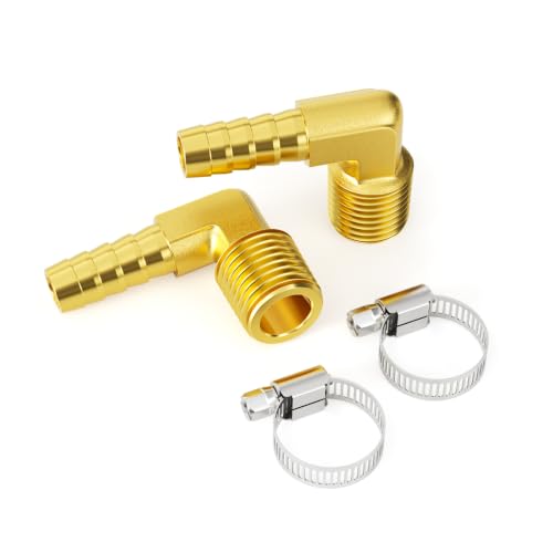 TAILONZ 6Pcs 1/8" MNPT to 5/16" Barb 90 Degree Brass Barbed Elbow by TAILONZ PNEUMATIC - Used condition - Image 7