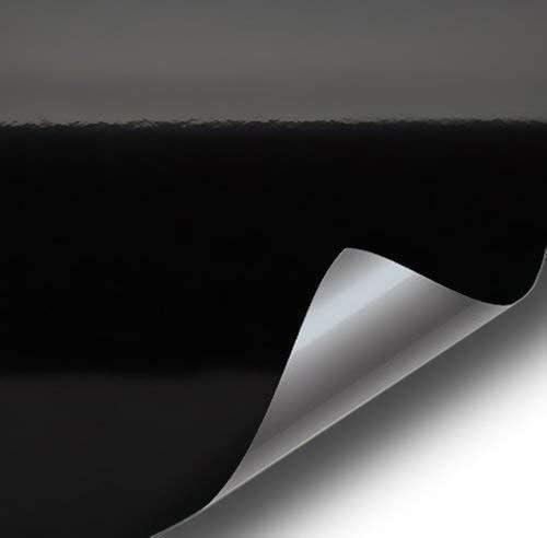 Black High Gloss Realistic Paint-Like Microfinish Vinyl Wrap Roll XPO Air Release Technology (2ft x 5ft)