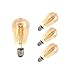 TECNOLUX EURO -LED Ampoules Filament Poire 4W E27 Hot 3000K 4 (Pack)