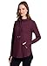 RBX Active Women's Running Top with Hood, Buttery Soft Lightweight Hoodie Top with Pocket, Hooded Long Sleeve Yoga Top Burgundy Wine Heather L