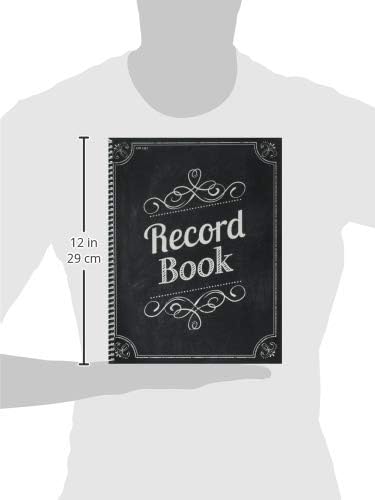 Creative Teaching Press Chalk It Up! Record Book, Black/White Spiral Bound 8.5" x 11" (Teaching Material Organizer) (1351)