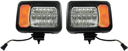 Feux phares avant LED 12-24V robustes pour engins et tracteurs