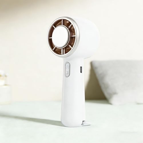 Ventilador de mano USB de 3 velocidades con mosquetón integrado para camping 2